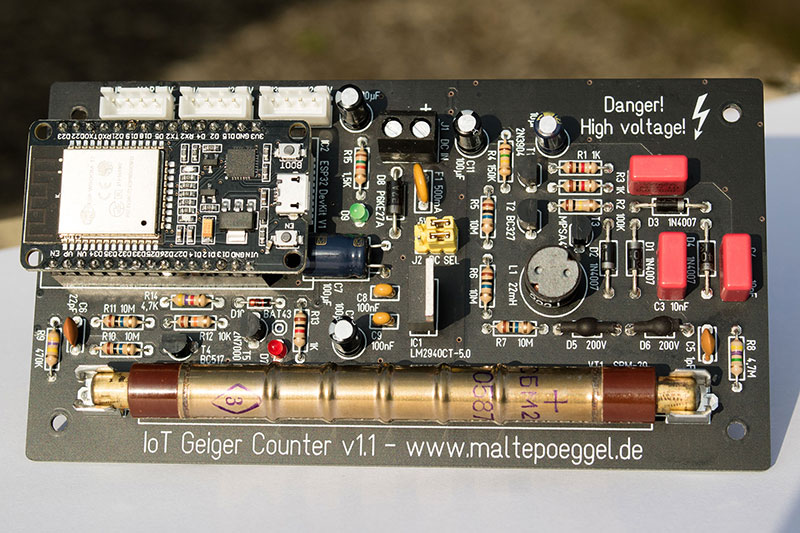Picture: Circuit board of te geiger counter