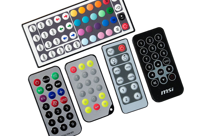 Photo: Different suitable remote controls