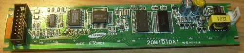 Picture: Controller board on the backside