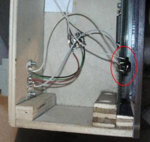 Picture: Infrared receiver in the cabinet