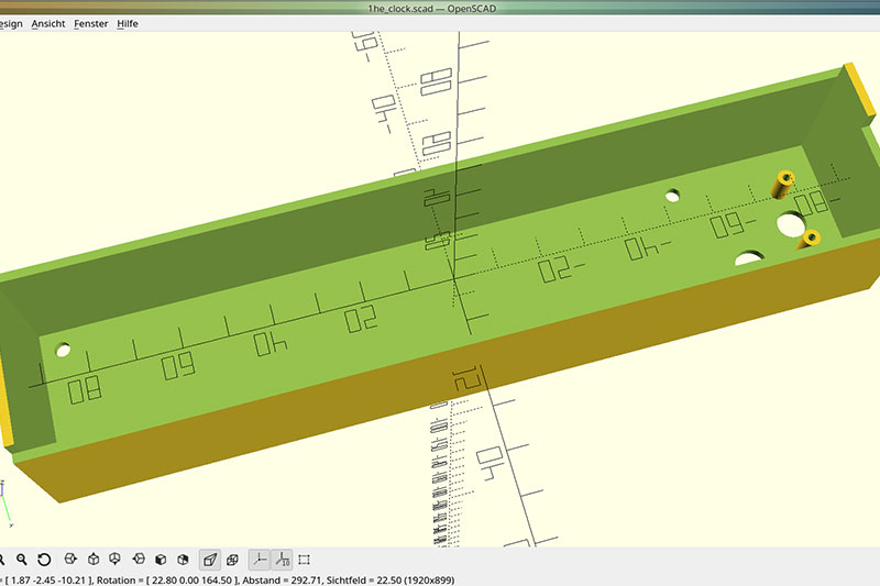 Bild: Gehäuse in OpenSCAD