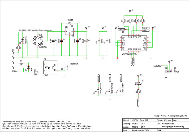 Picture: Circuit diagram bell extension