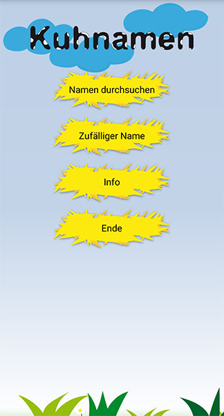 Bild: Hauptmenü