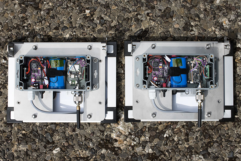Foto: Innenleben der Solar Mesh Station