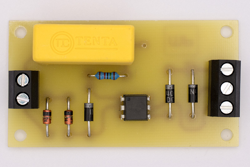 Picture: Circuit board of the ring detector