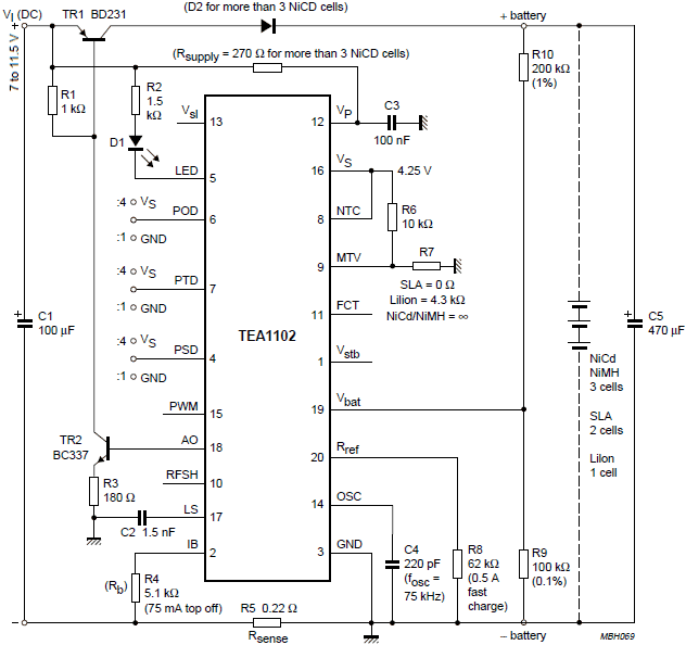 Picture: Circuit diagram TEA1102