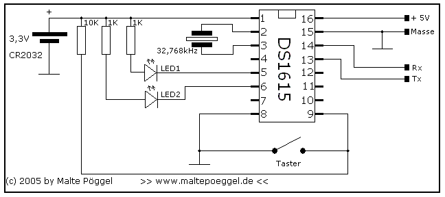 Picture: Circuit diagram DS1615