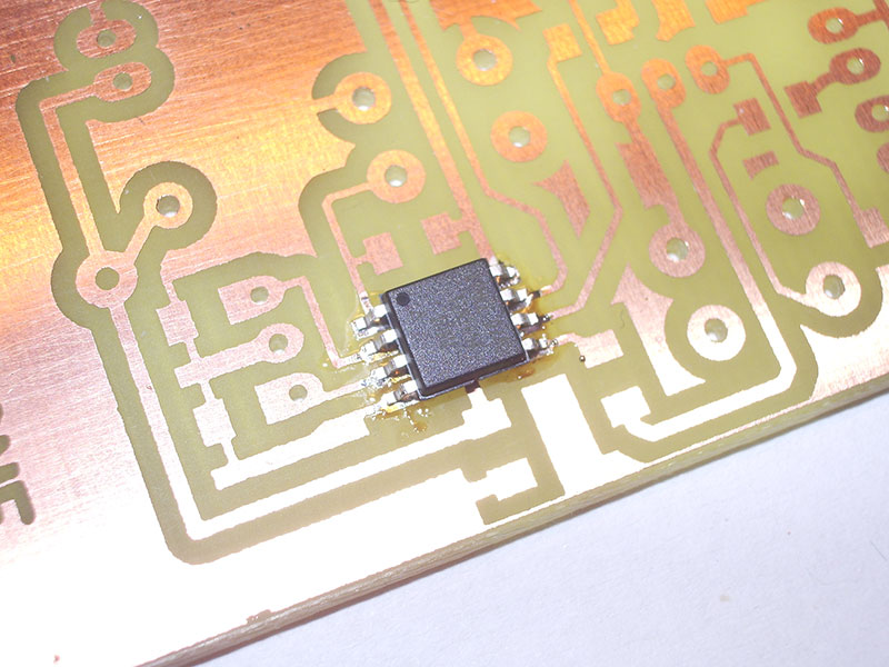 Picture: Soldering the controller